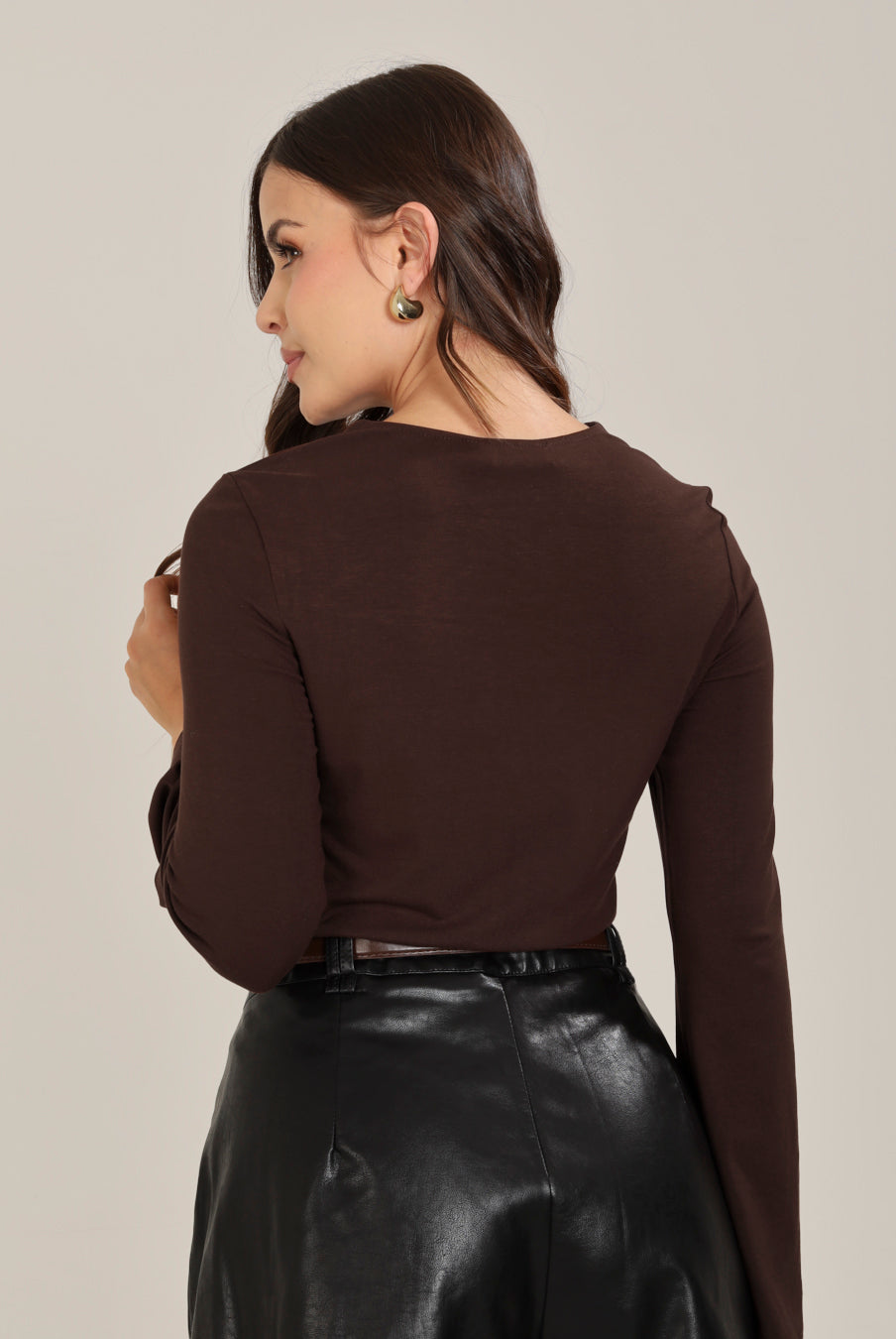 Blusa Mystère Chocolat