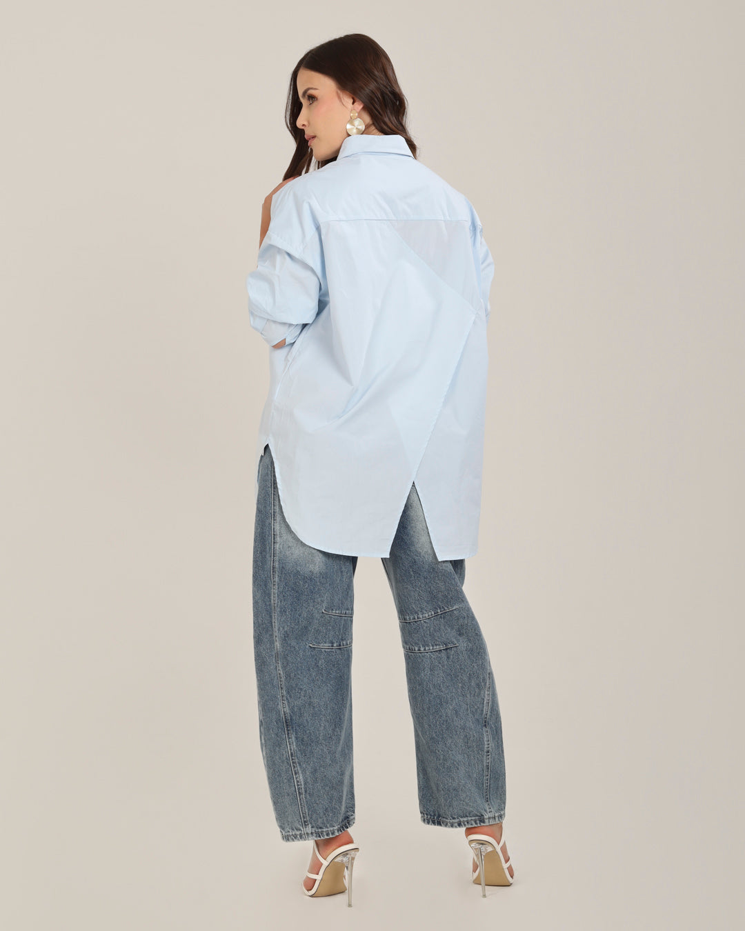 Camisa Fleurie Bleu Ciel