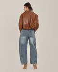 Veste Cropped Camel