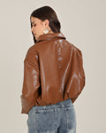 Veste Cropped Camel
